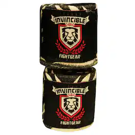 Amber Sporting Goods - Amber Fight Gear Elastic Thick Printed 180-Inch Handwraps, Print 4, Boxing MMA, Sold as a Pair - Print4