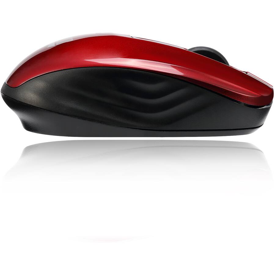 Alt View 3. Adesso - Adesso iMouse S50R 2.4GHz Wireless Mini Mouse - Optical - Wireless - Radio Frequency - 2.40 GHz - Red - USB - 1200 dpi - Red.