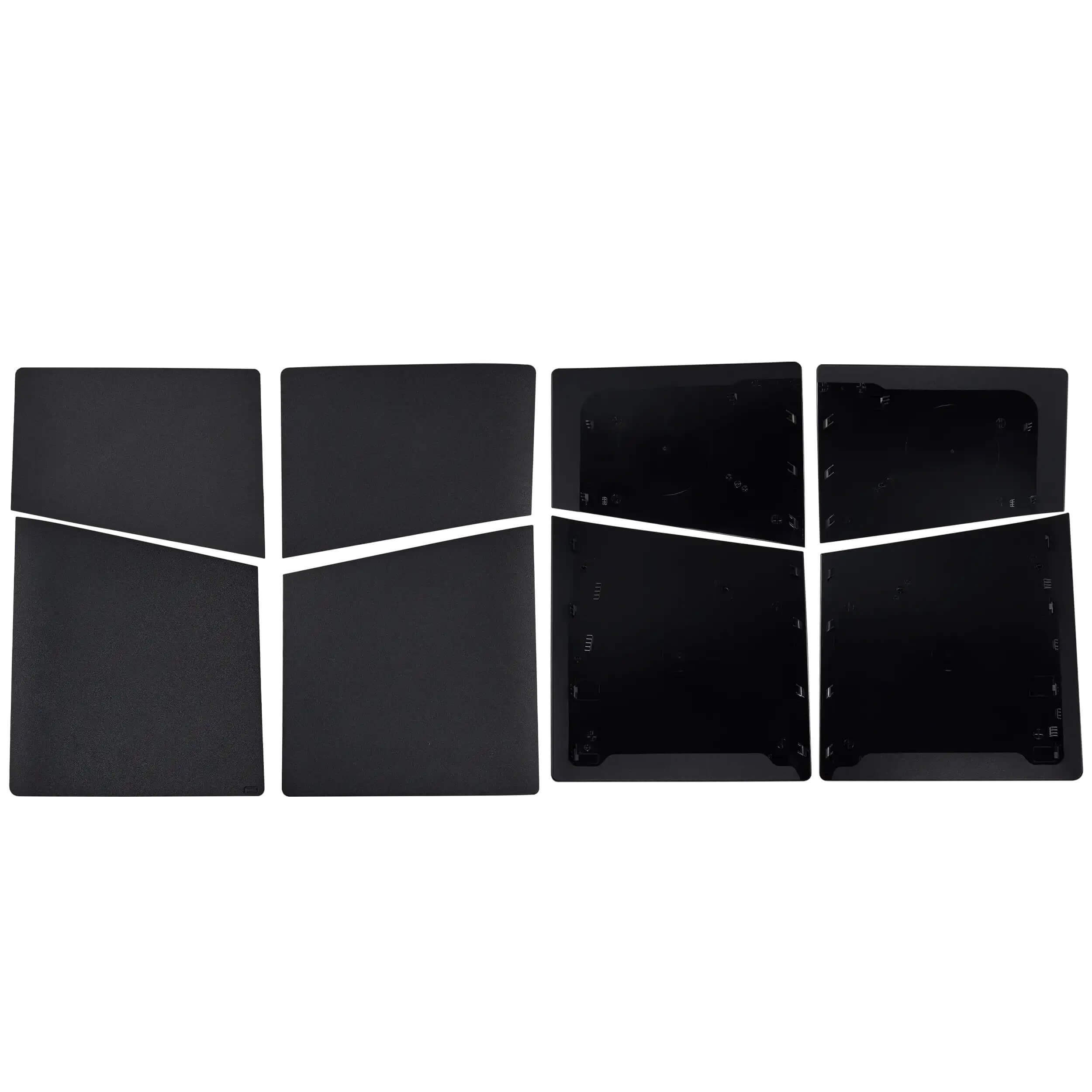Alt View 3. MobileSentrix - Faceplate Covers (Top & Bottom) Replacement Compatible For Sony PlayStation 5 Slim - Black - Black.