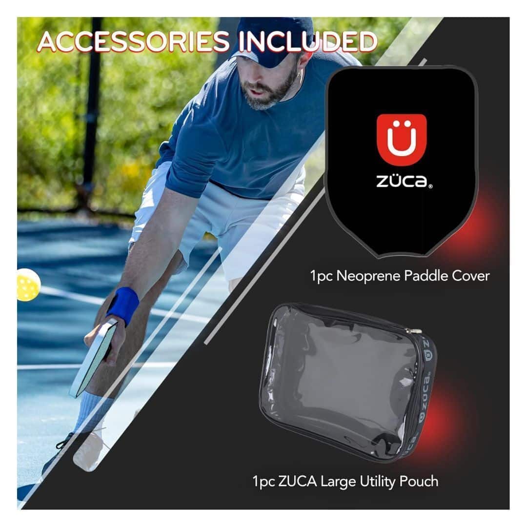 Zuca Pro Rolling Pickleball Professional Red Trim with Frame Sport