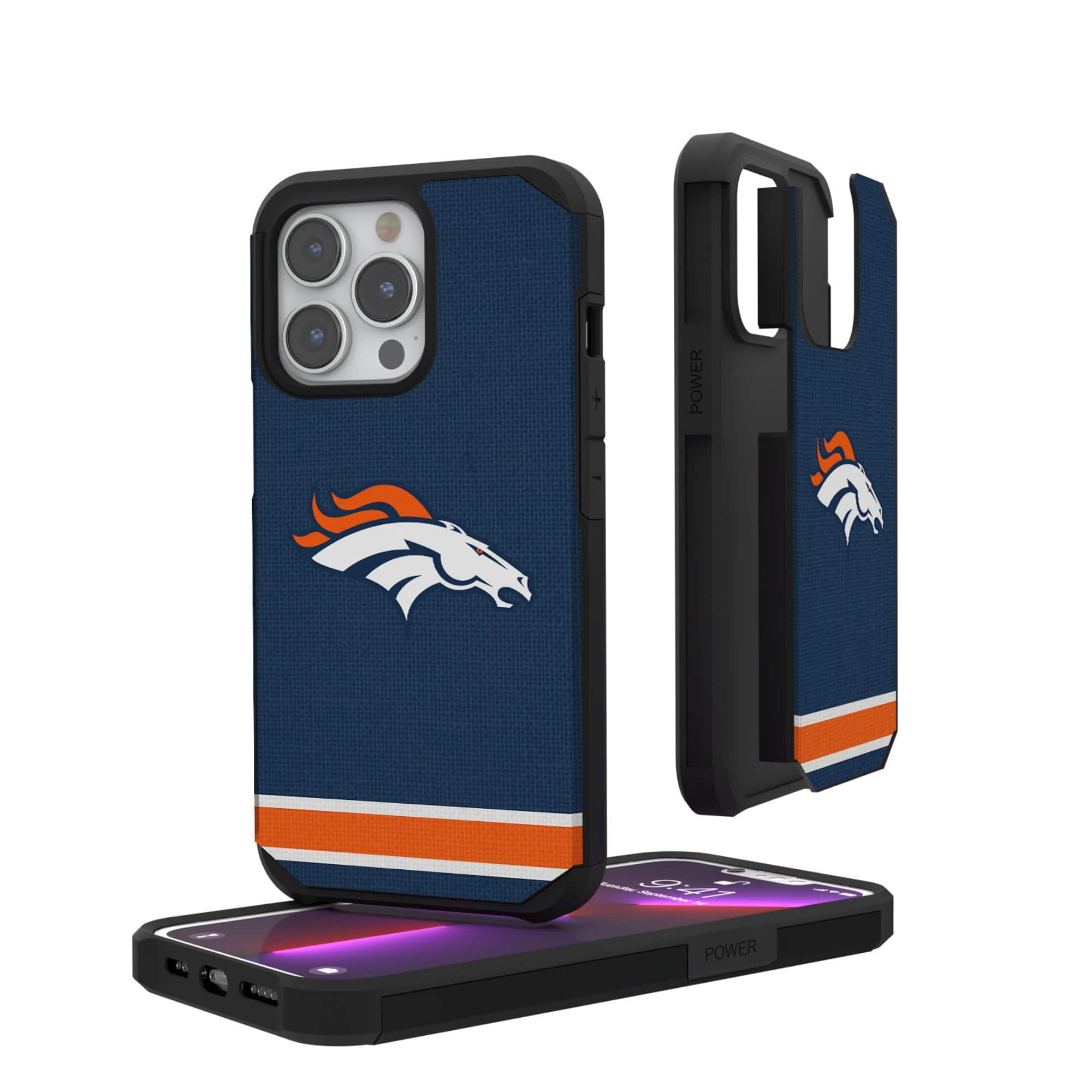 Keyscaper - NFL - Denver Broncos - iPhone Rugged Stripe Design Case - 12 mini/13 mini - Multicolor price history on PriceWatchPro