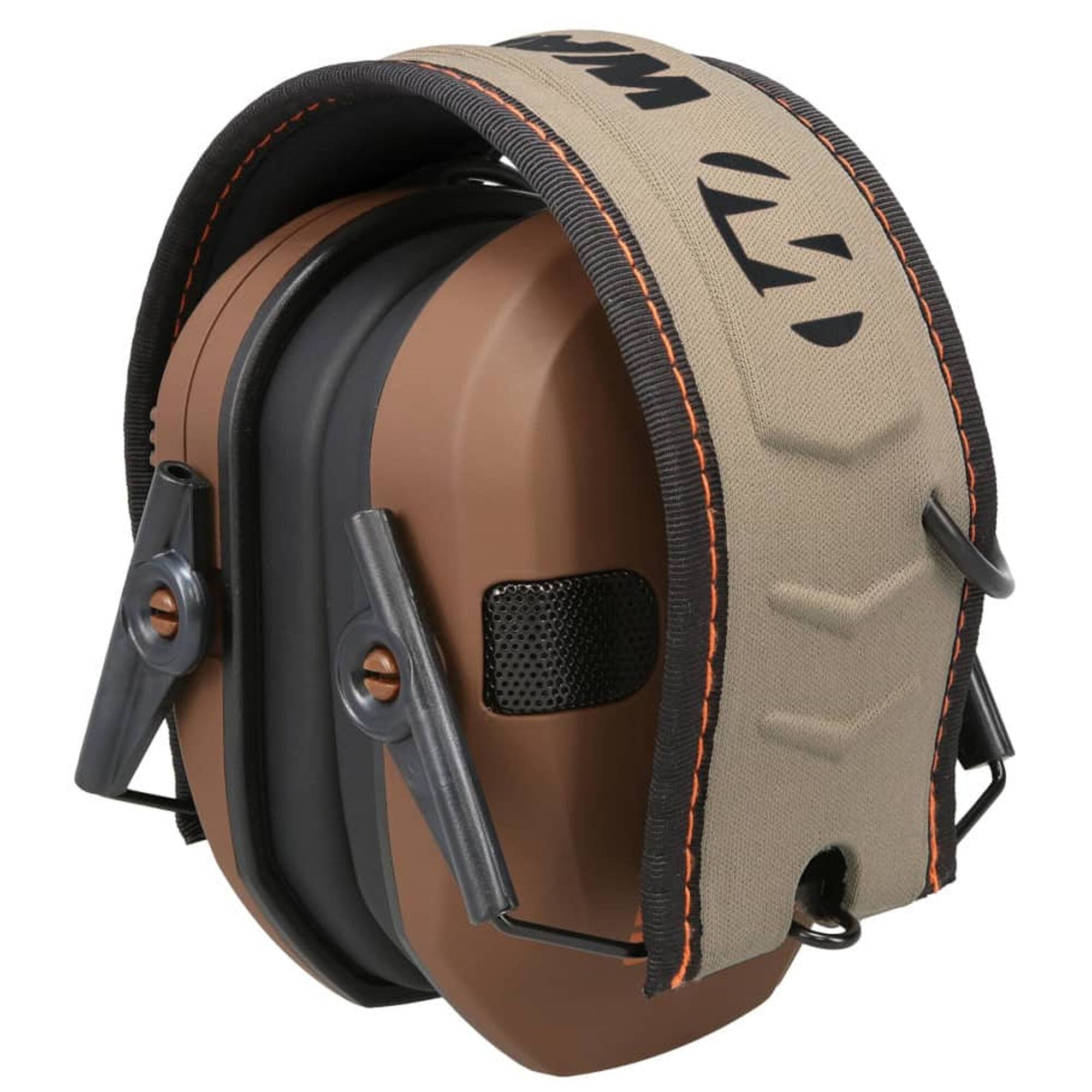 Alt View 4. Walker’s - Walkers Razor Slim Electronic Wetlands LTD Muff with Full Range Speakers - Brown.