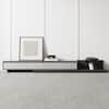 Front. luck idea - 78.7" Expandable TV Stand & Media Console with 3 Spacious Storage Drawers - Gray.