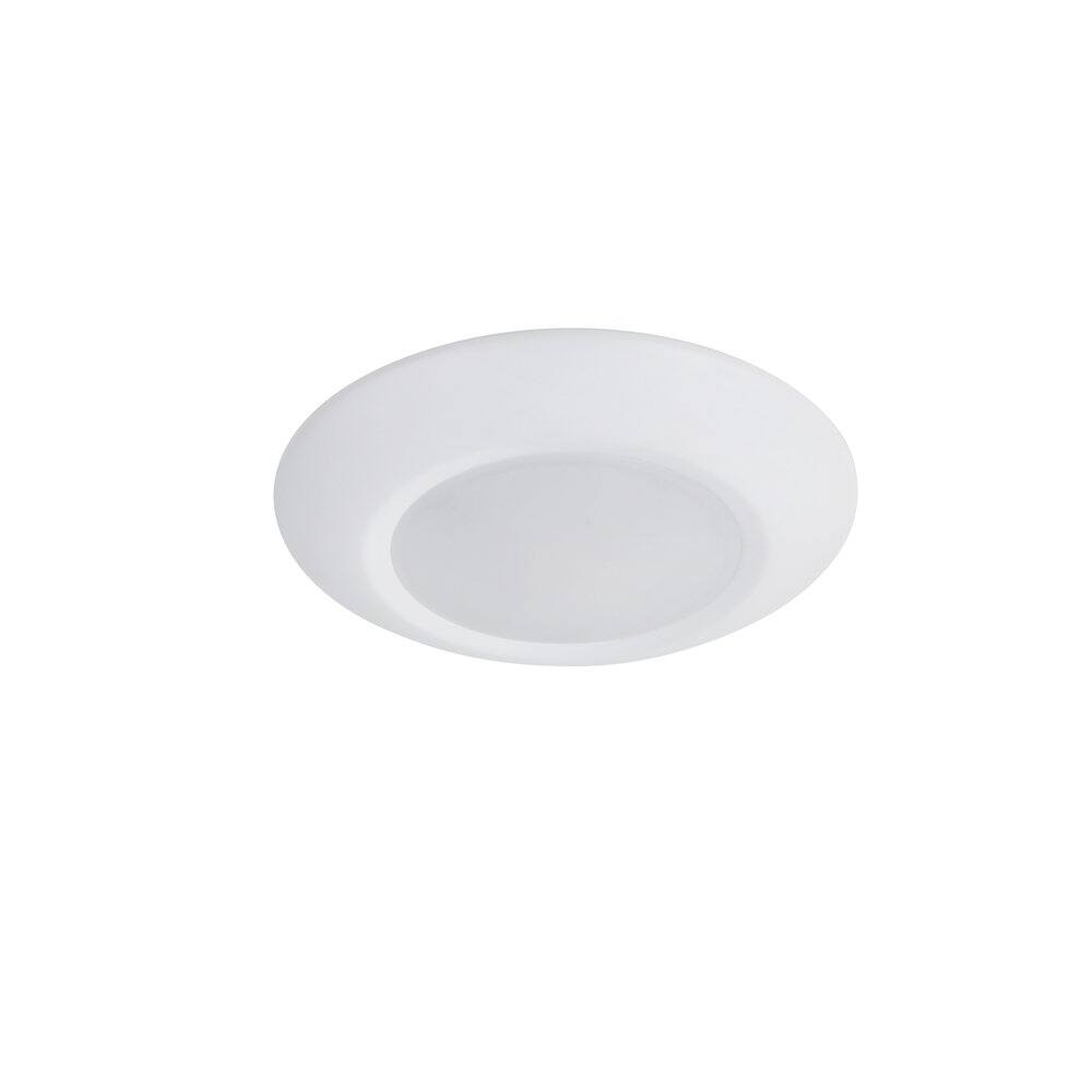 Alt View 2. Elitco Lighting - 5 Inch 3000K-5000K Selectable 10W 600 Lumens Disk Light In White Pack Of 4 - White.