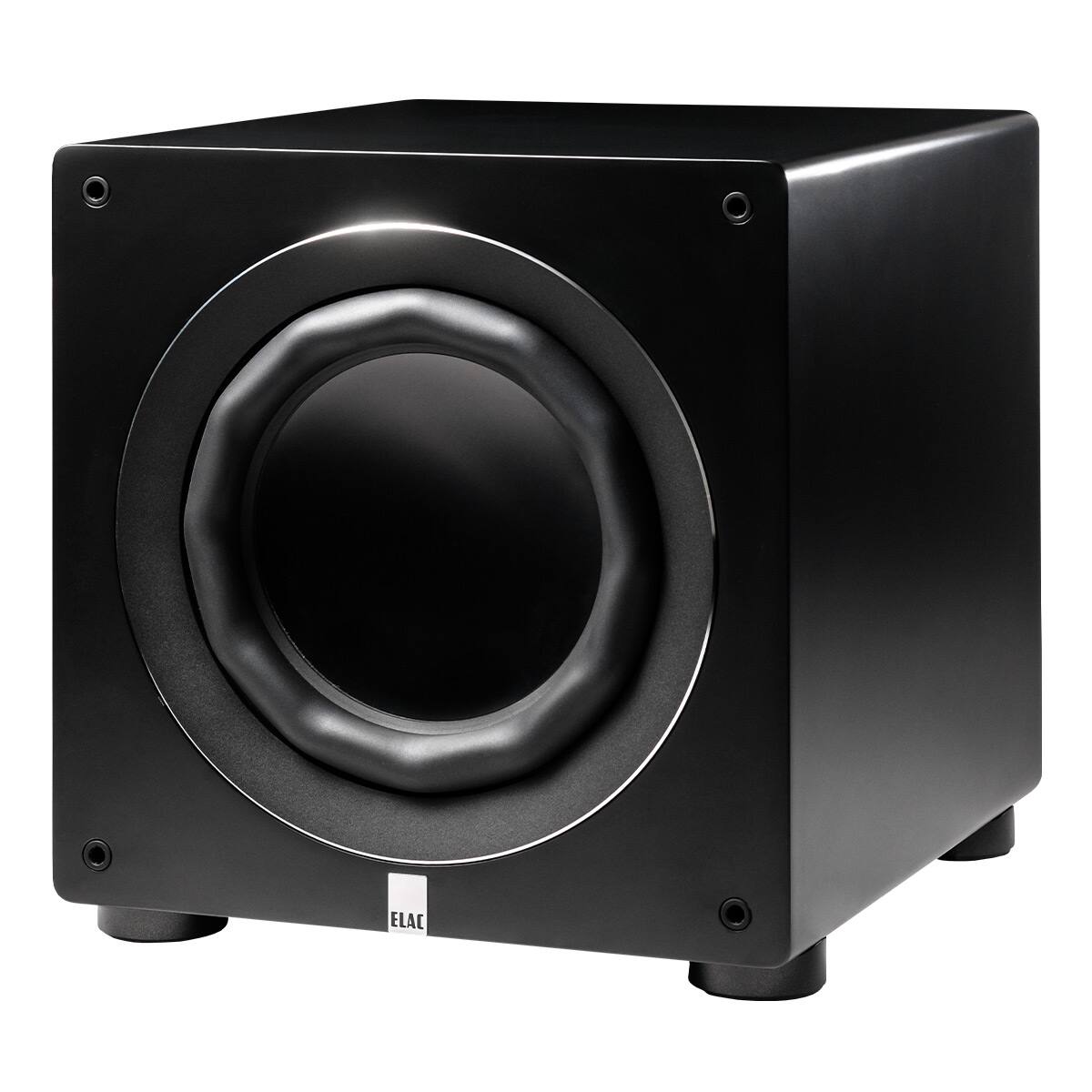 Front. ELAC - ELAC RS700 Varro Reference 12 Inch Smart Subwoofer - Each (Satin Black) - Satin Black.