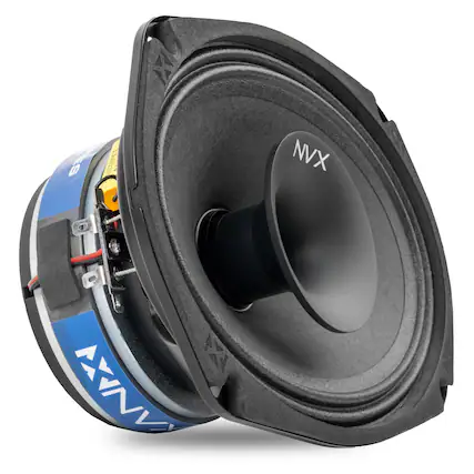 Front. NVX - VPRO69H (Sold Individually) 400W Peak (200W RMS) 6x9in V-Series Pro 2-Way Coaxial Loudspeaker with Horn Tweeter.