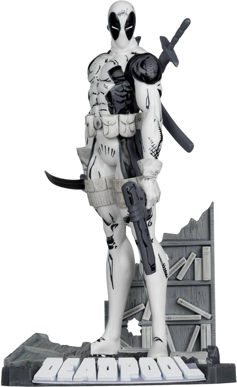 Alt View 2. McFarlane Toys - McFarlane Toys: Gold Label - The New Mutants #98 - Marvel Collection - 1:10 Deadpool (LINE ART)   - COLLECTIBLES - Multicolor.