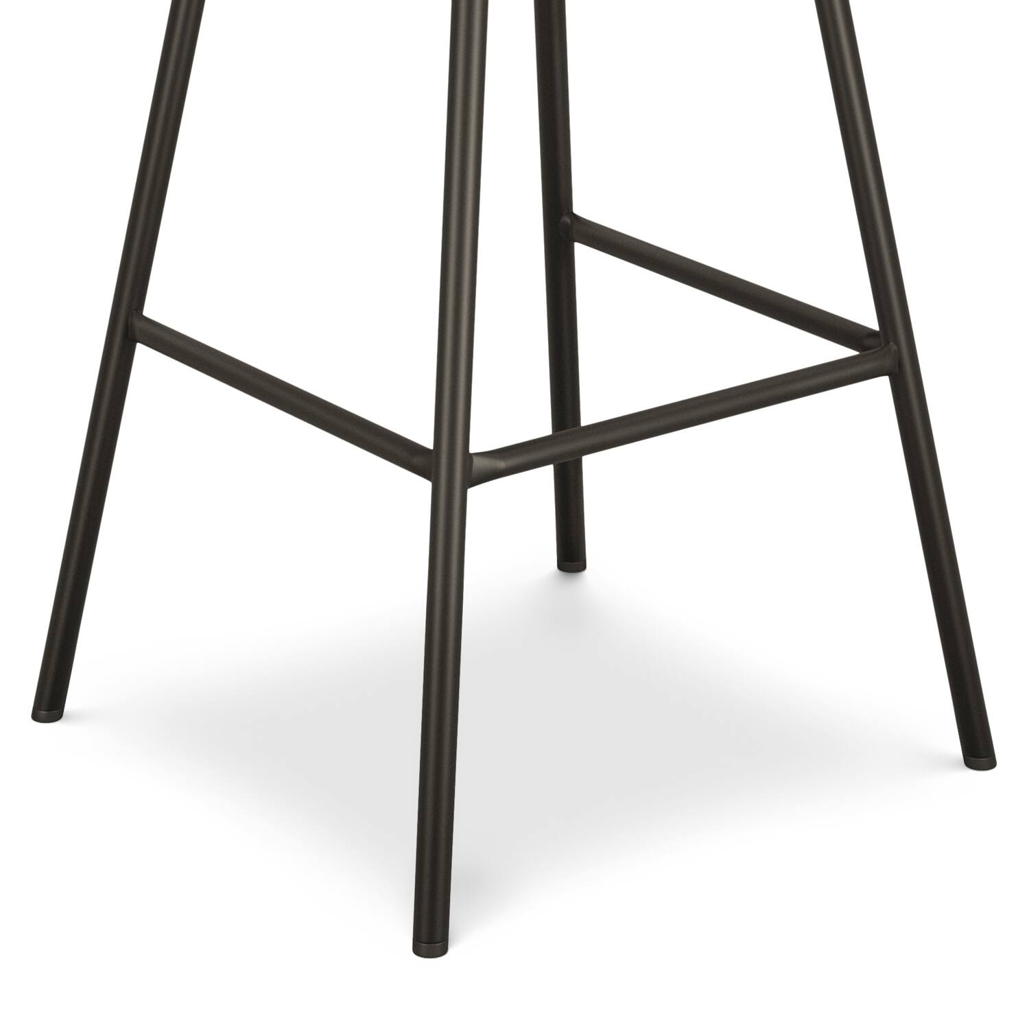 Alt View 4. Simpli Home - Giselle Contemporary Modern Swivel Bar Stool (Set of 2) in Light Grey  Polyester Linen - Light Grey.