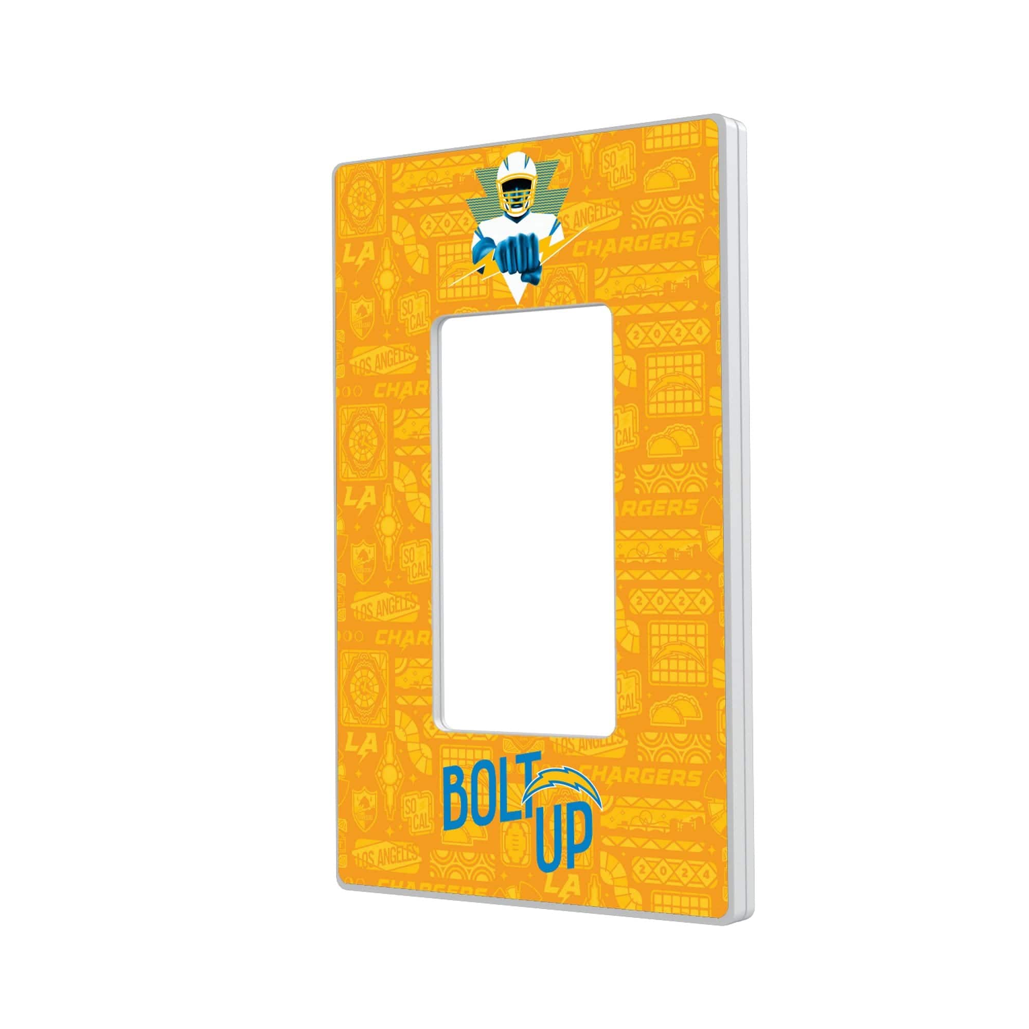 Keyscaper - Los Angeles Chargers 2024 Illustrated Limited Edition Single Rocker Light Switch Plate - White price history on PriceWatchPro