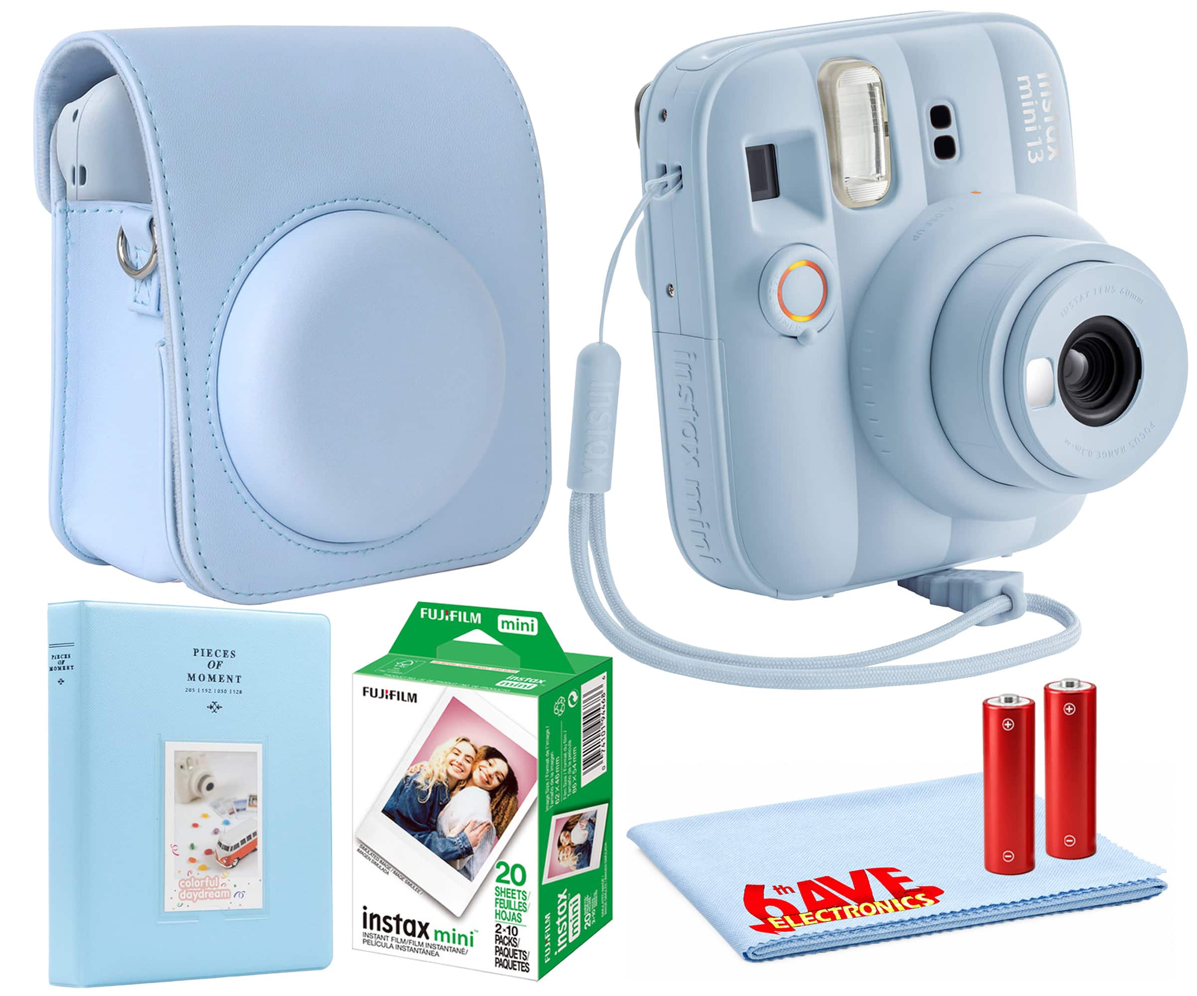 Fujifilm - INSTAX MINI 13 Instant Film Camera (Frost INSTAX MINI Film + More - Blue