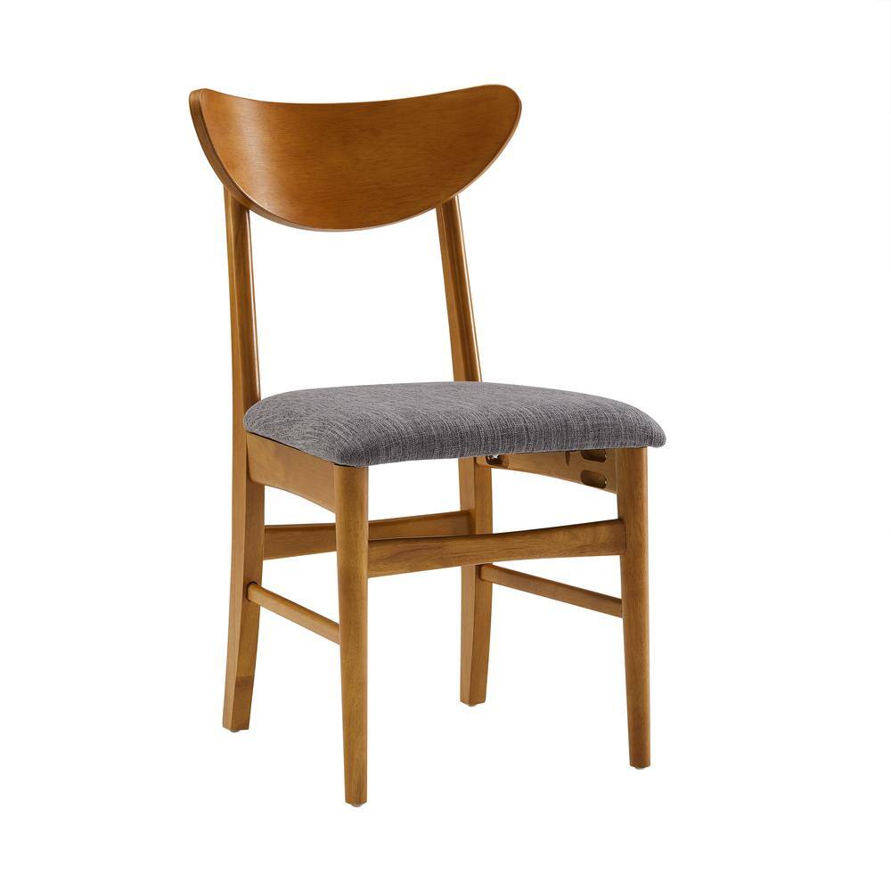 Alt View 1. Crosley Furniture - Landon 2-Piece Wood Dining Chairs W/Upholstered Seat - Brown.
