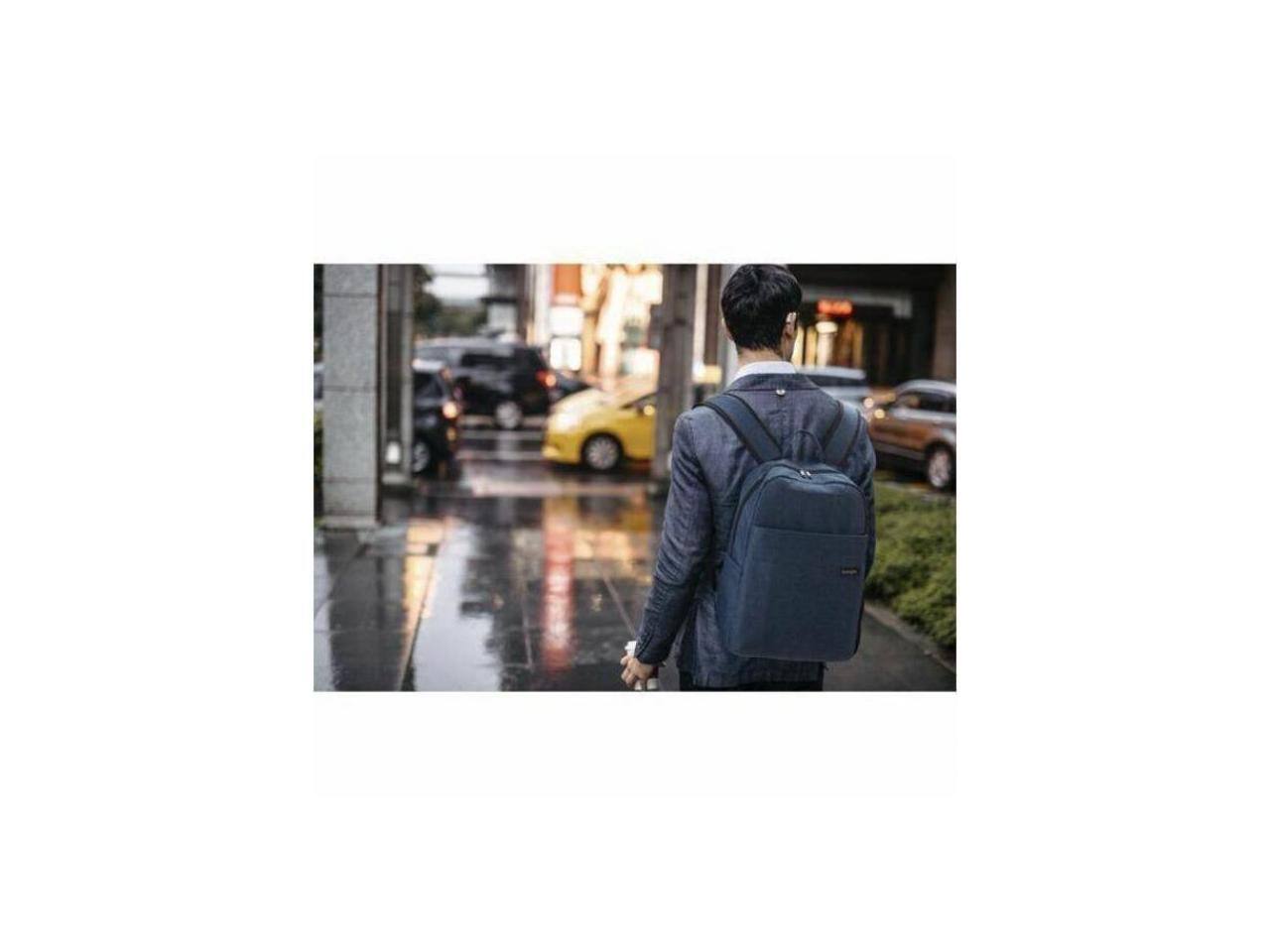 Alt View 2. Kensington - Kensington Simply Portable Lite Backpack for 16" - Navy Blue, Water Resistant, Polyester, Shoulder Strap - Navy Blue.