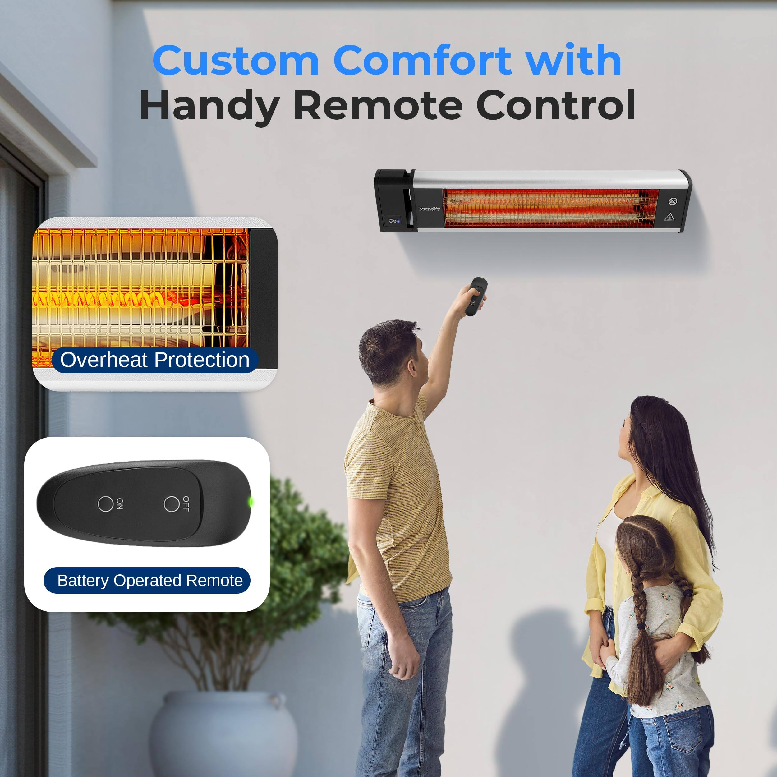Custom Comfort with Handy Remote Control  
- Overheat Protection  
- Battery Operated Remote