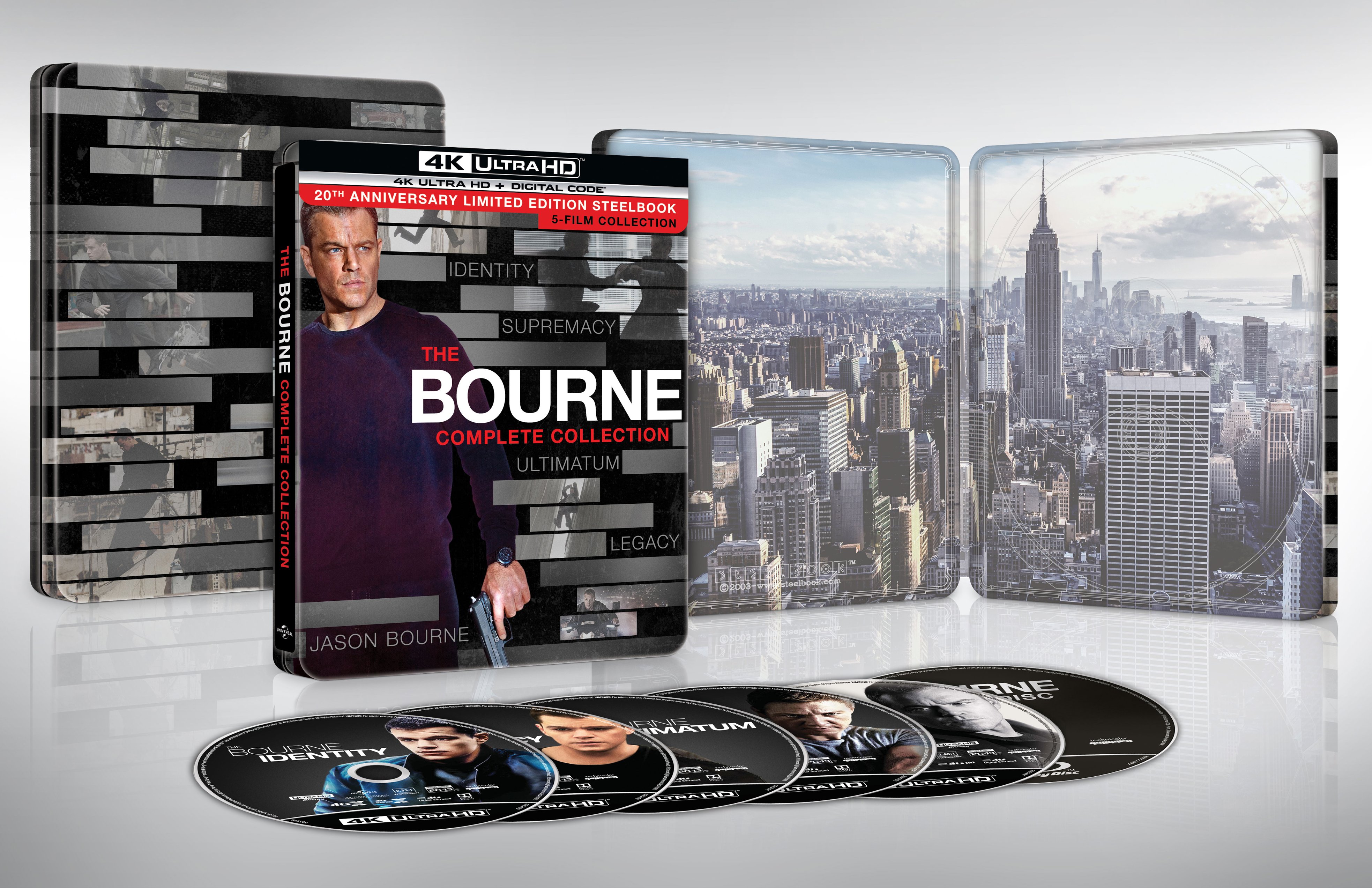The Bourne Complete Collection [SteelBook] [Digital Copy] [4K