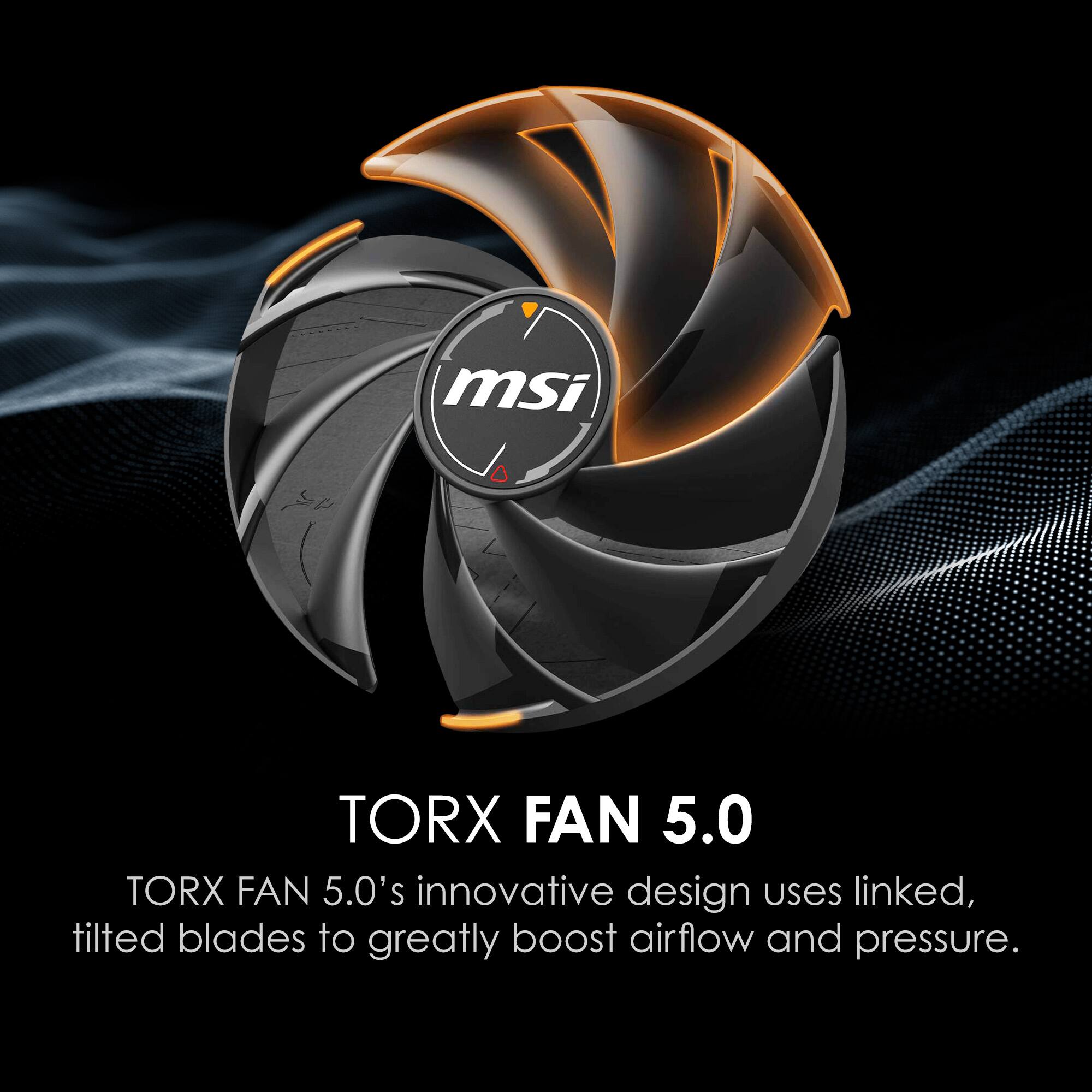 TORX FAN 5.0  
TORX FAN 5.0's innovative design uses linked, tilted blades to greatly boost airflow and pressure.