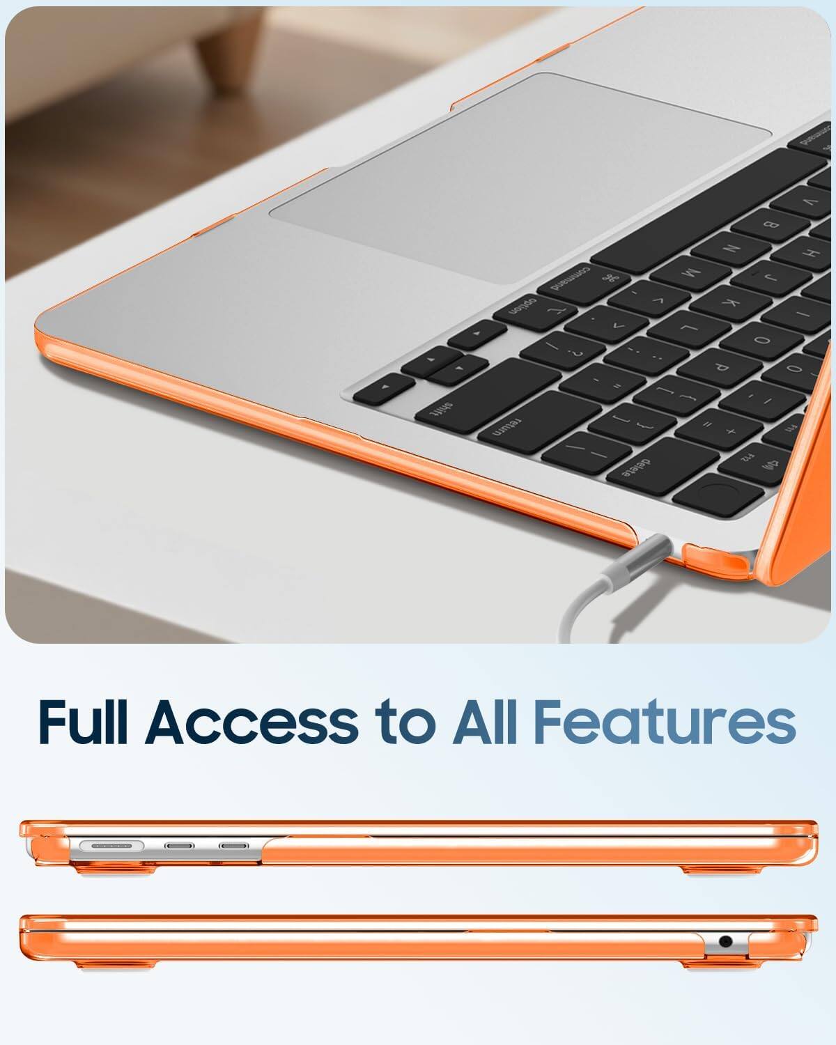 shift
<  Z H command  M J option ^ k - V L - 0 ? : P 0 - = ] { - I [ N return - + F11 - - F12 delete

Full Access to All Features