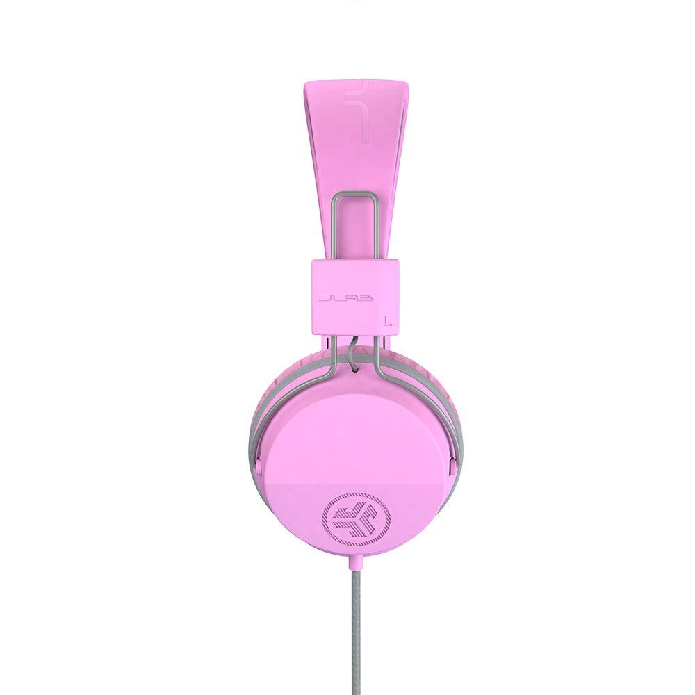 Angle. JLab - JBuddies Studio On-Ear Kids Wired Headphones - Pink/Gray.
