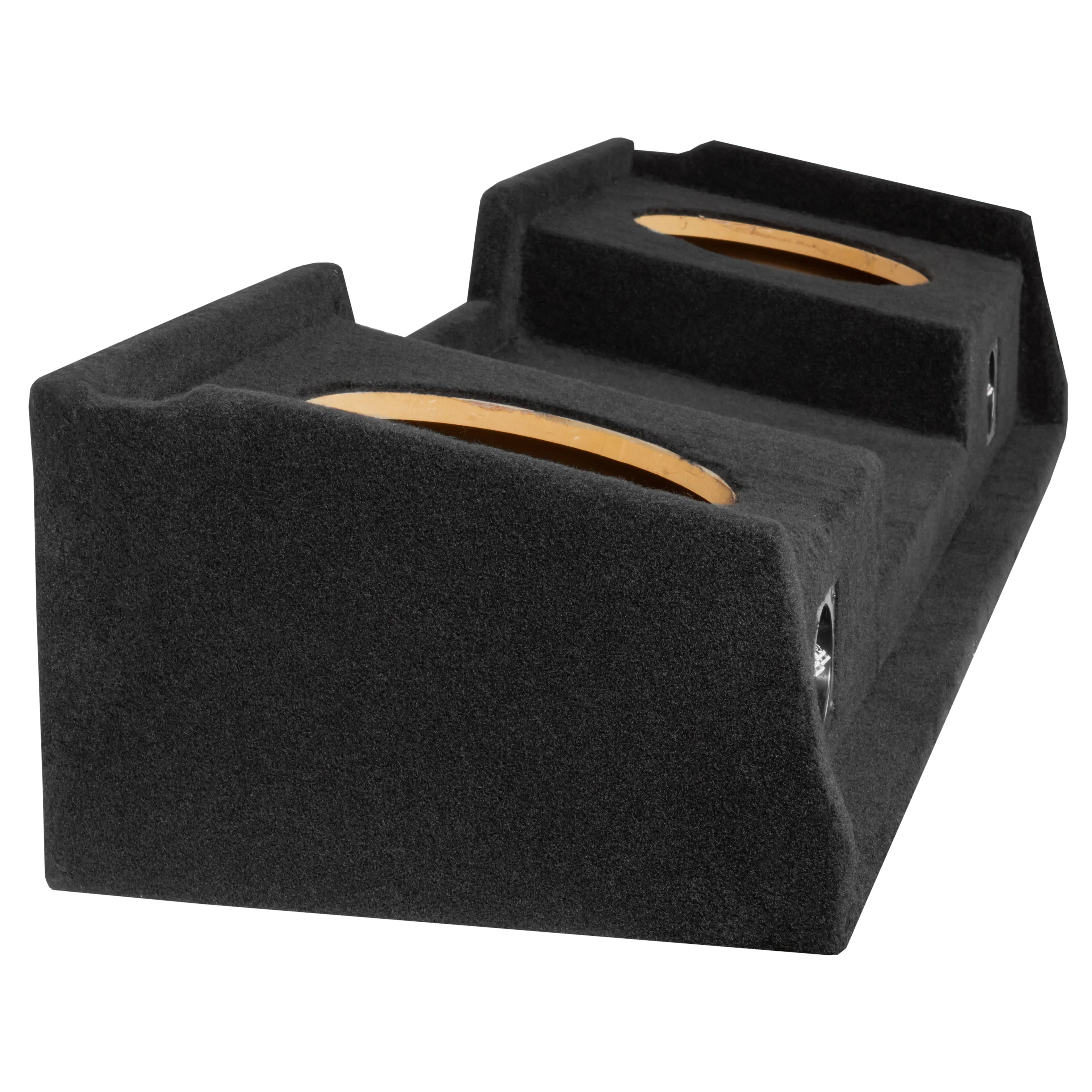 Alt View 2. NVX - VEGMSLVECG1D10S Custom Fit Dual 10in Sealed Empty Down-Firing Sub Box for 1999-2006 Chevrolet Silverado and GMC Sierra.