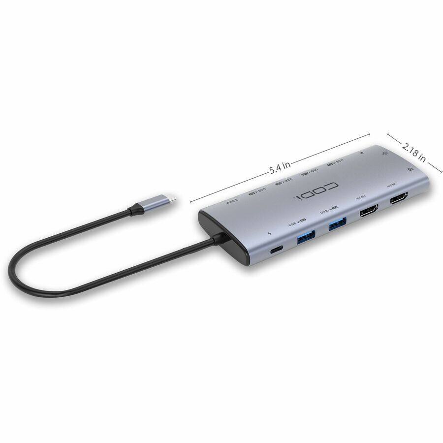 CODi 12 in 1 Multi Port Hub for Monitor, Projector Charging Capability ...