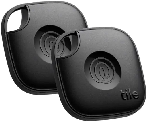 Angle. Tile by Life360 - Life360 Tile Mate  Bluetooth Tracker, Keys Finder and Item Locator. iOS and Android Compatible. 2-Pack - Black.