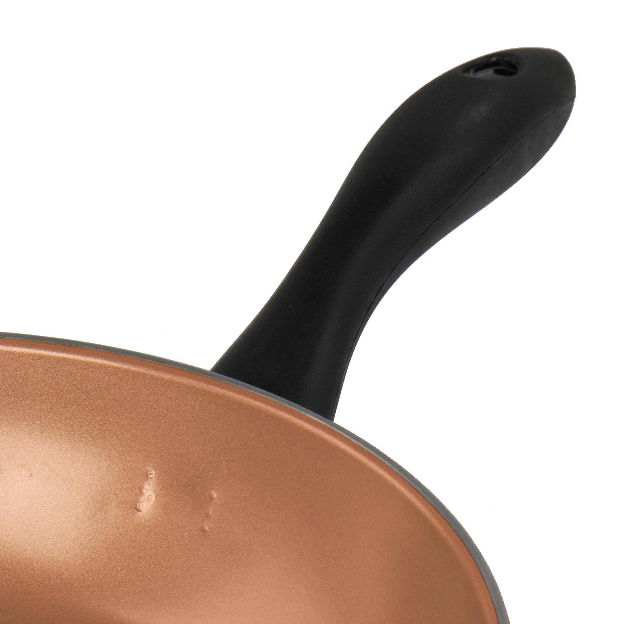 Alt View 5. Gibson - Gibson Home Armada 7 Piece Carbon Steel Nonstick Cookware Set in Black and Copper - Black.