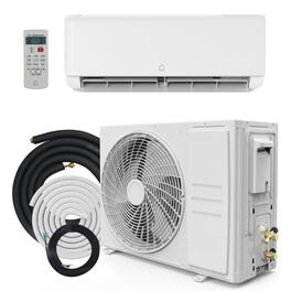 Qeetex - 22 SEER2 18000 BTU Mini Split Air Conditioner Heat Pump with 2.0 Wifi Control, Heat Cool Up to 1250 Sq.Ft - White