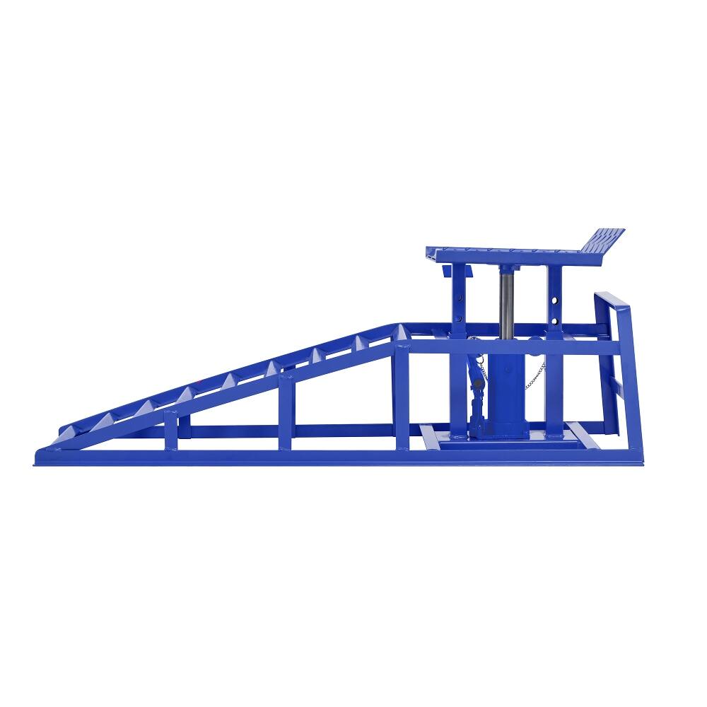 Alt View 4. Ropilly - 5 Ton Hydraulic Car Ramps 10000 Lbs Auto Lift Truck Service Ramps Pedal Adjustable Height Garage Repair Frame 2 Pack.