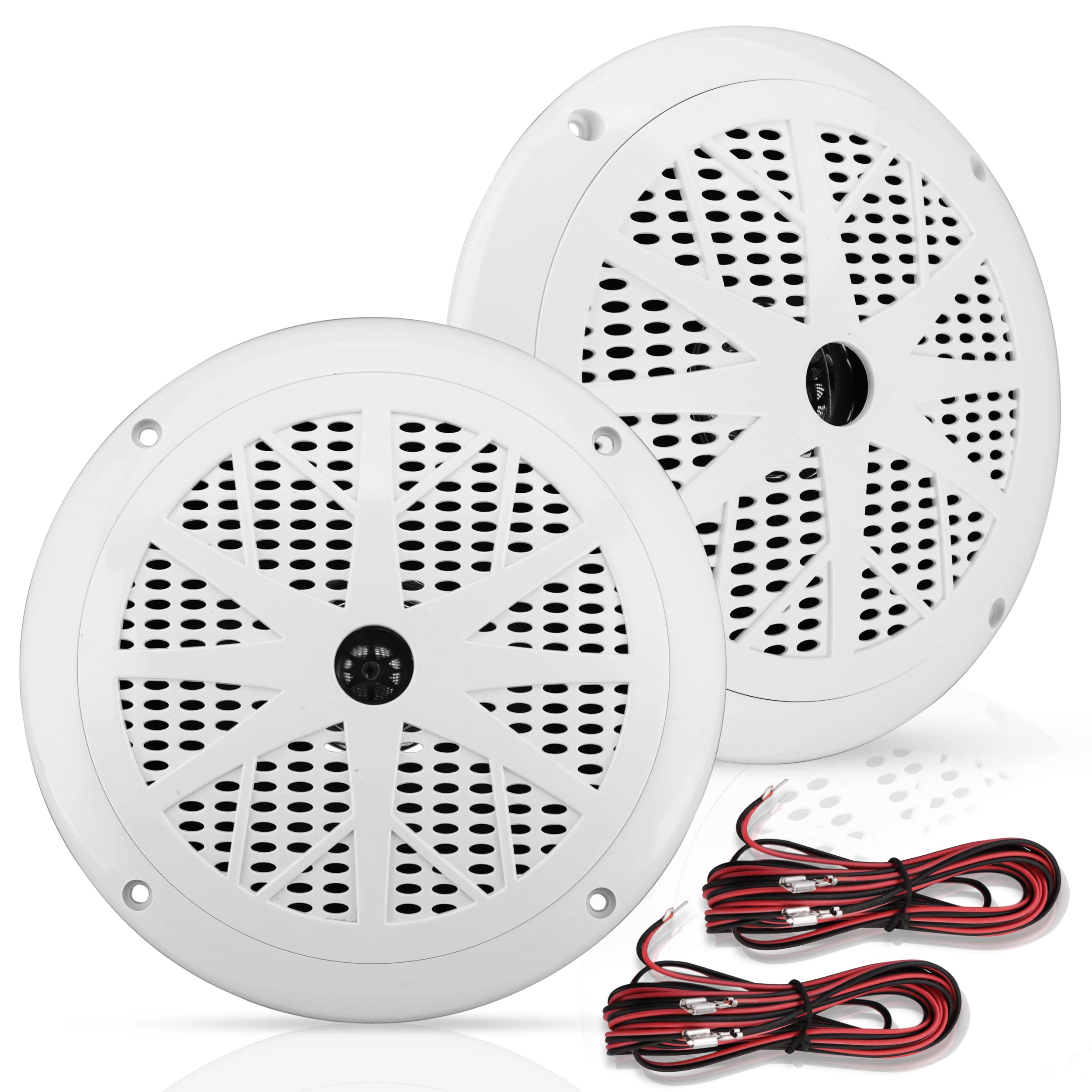 Pyle - 6.5 Inch Dual Marine Speakers - 2 Way