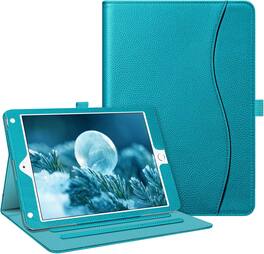 Fintie - Folio Case for iPad 6th /5th Generation 9.7-inch, iPad Air 2 / Air 1 Multi-Angle Viewing Stand Cover Storage Pocket - Legacy Teal