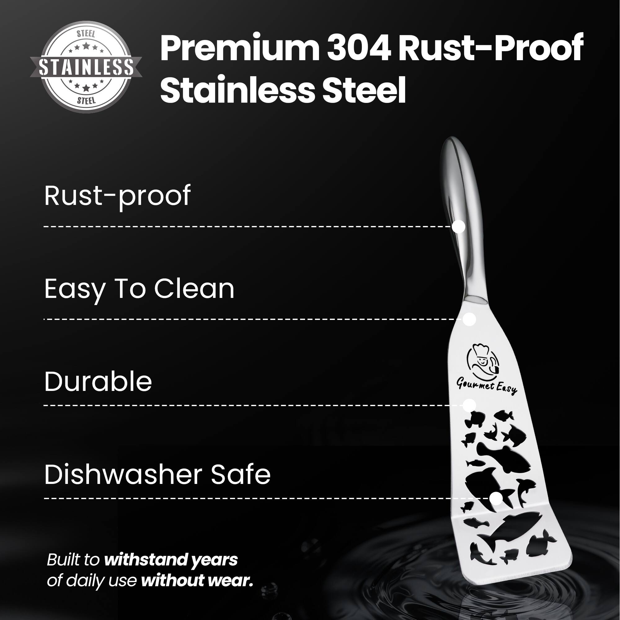Premium 304 Rust-Proof Stainless Steel

- Rust-proof
- Easy To Clean
- Durable
- Dishwasher Safe

Built to withstand years of daily use without wear.