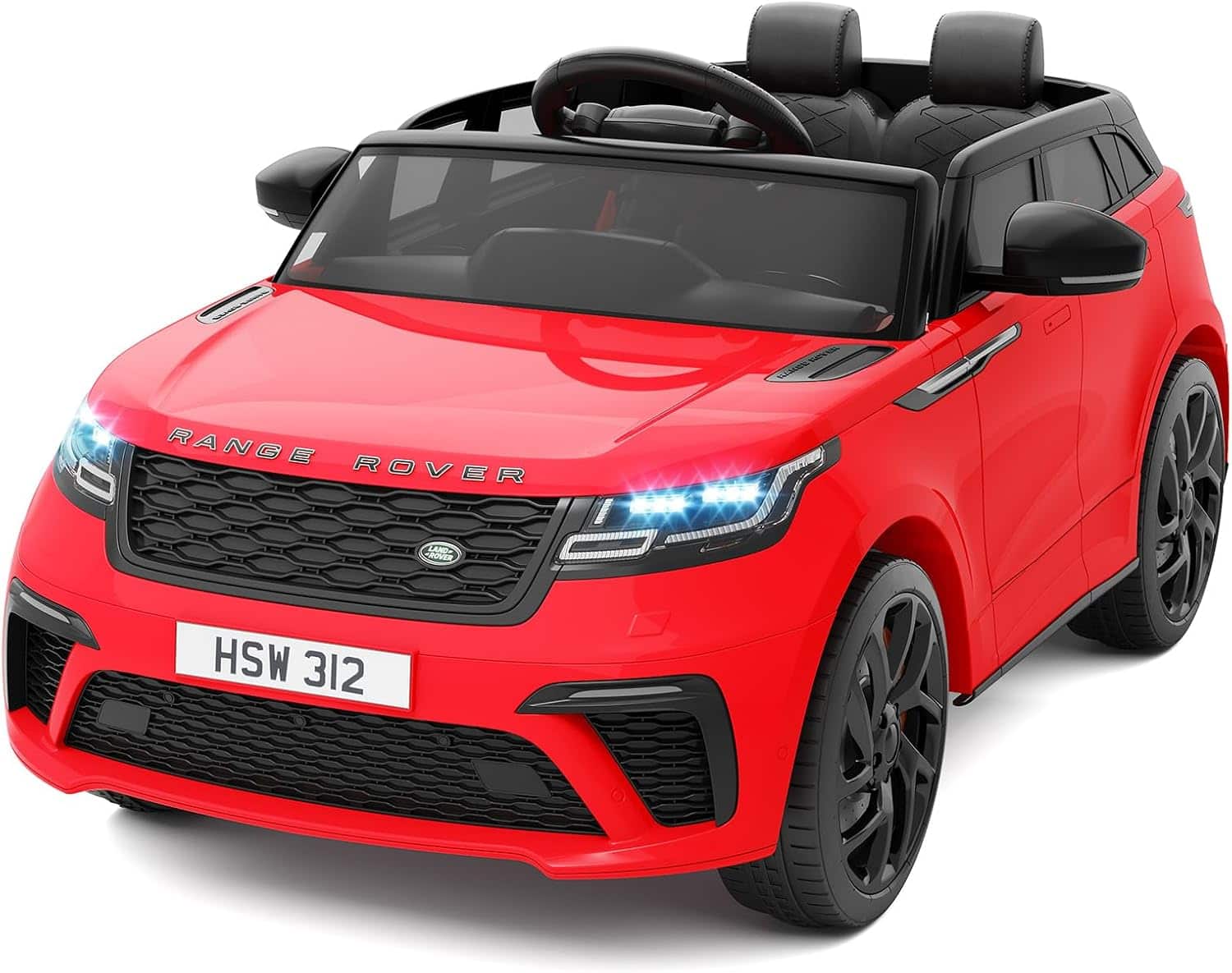 Homhougo - Licensed Land Rover Kids Ride On Electric Car with Remote Control & MP3 - Red