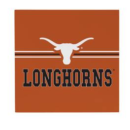 Evergreen Enterprises - Texas Longhorns 12" x 12" Wood Wall Sign - Multicolor