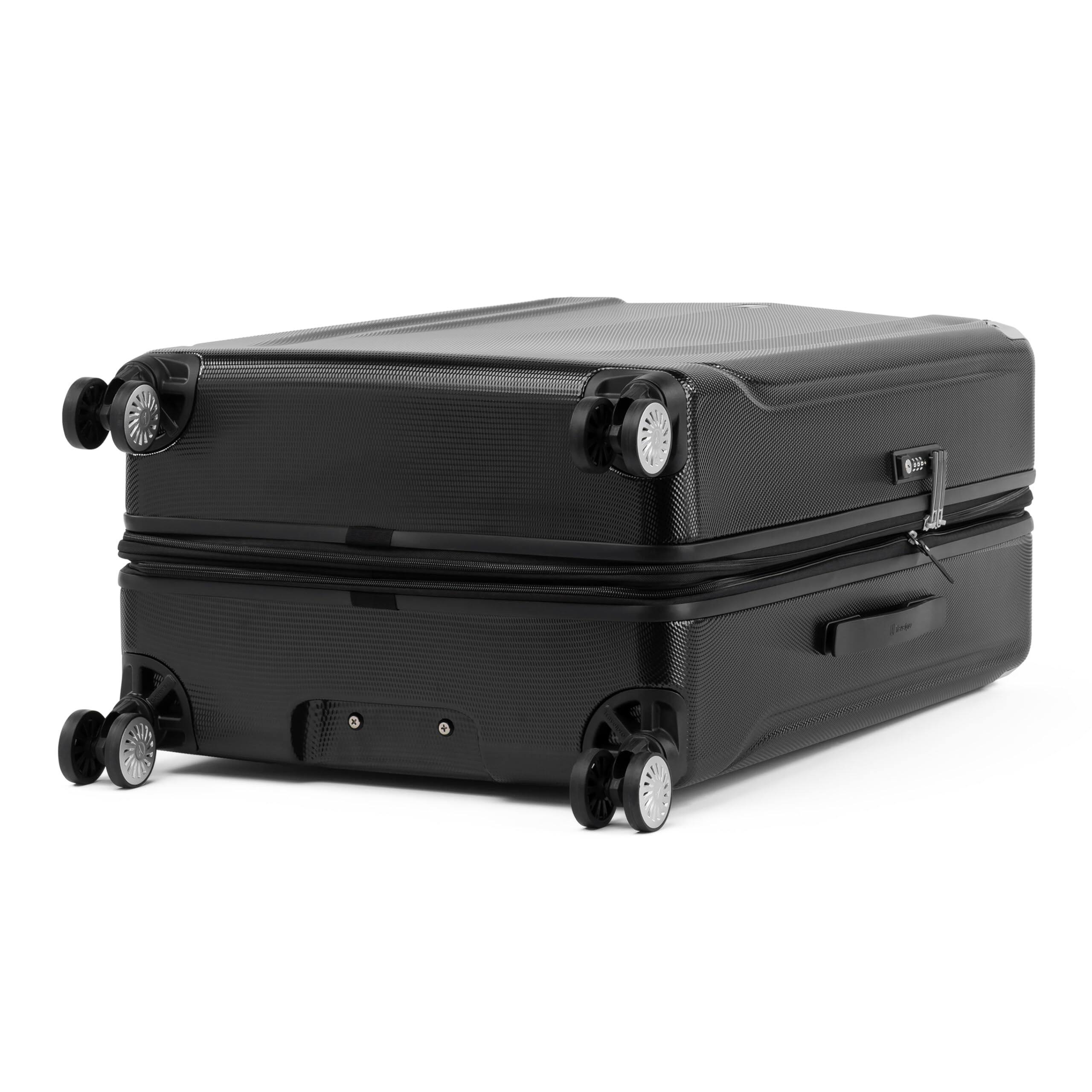 Alt View 1. Travelpro - Travelpro Pathways 3 Hardside Expandable Luggage, 8 Spinner Wheels, Lightweight Hard Shell Suitcase - Black Knight.