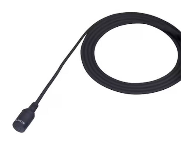 Alt View 1. Sony - Sony ECM-44BMP Omnidirectional Lavalier Microphone | Compact Electret Condenser + More - Black.