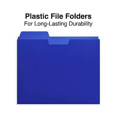 Plastic File Folders  
For Long-Lasting Durability