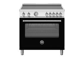 Bertazzoni - 36" Master Series range - Electric oven - 5 induction zones - Matte Black