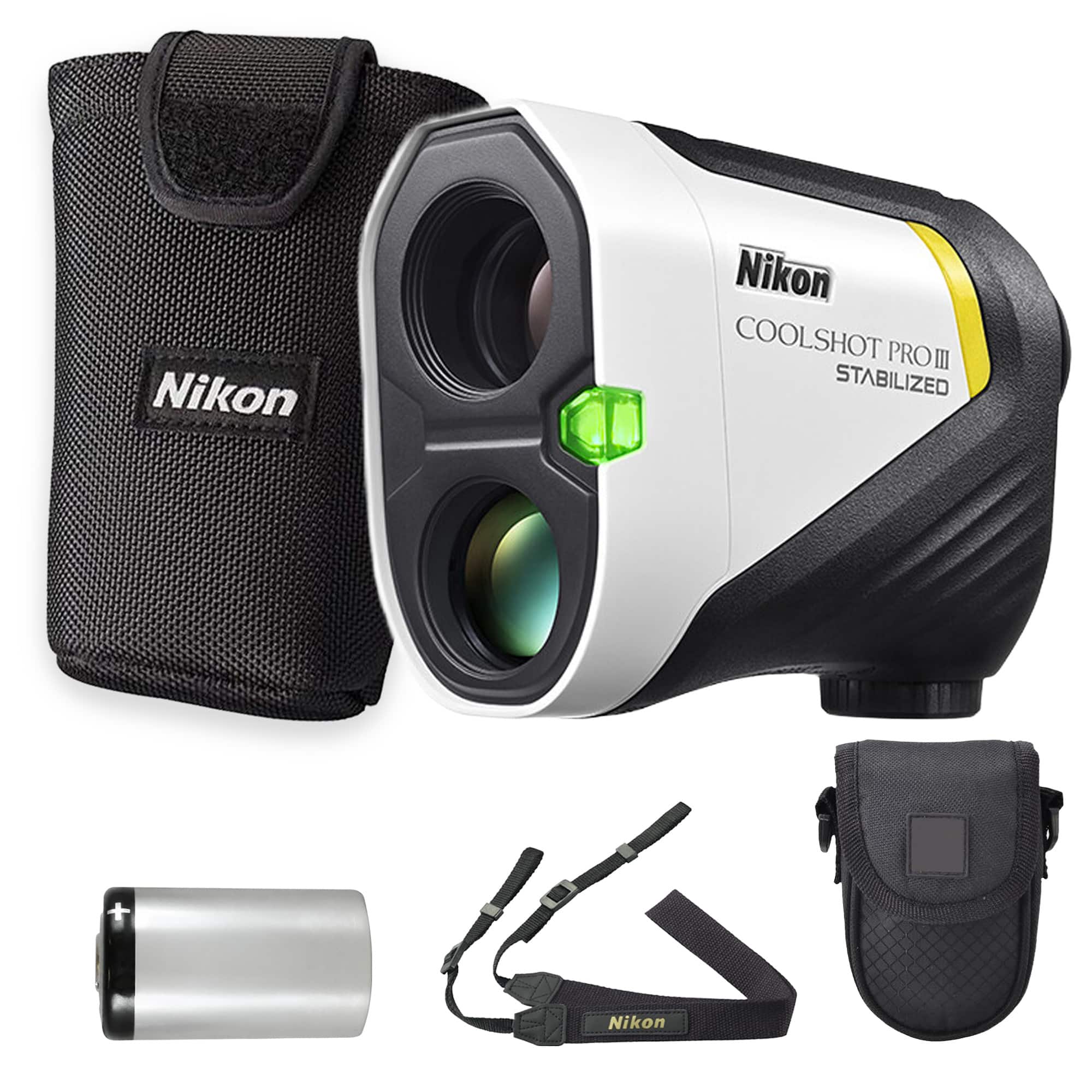 Nikon - COOLSHOT PRO III STABILIZED 6x21 Golf Laser Rangefinder with OLED Display (2pc Bundle) price history on PriceWatchPro