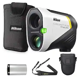 Nikon - COOLSHOT PRO III STABILIZED 6x21 Golf Laser Rangefinder with OLED Display (2pc Bundle)