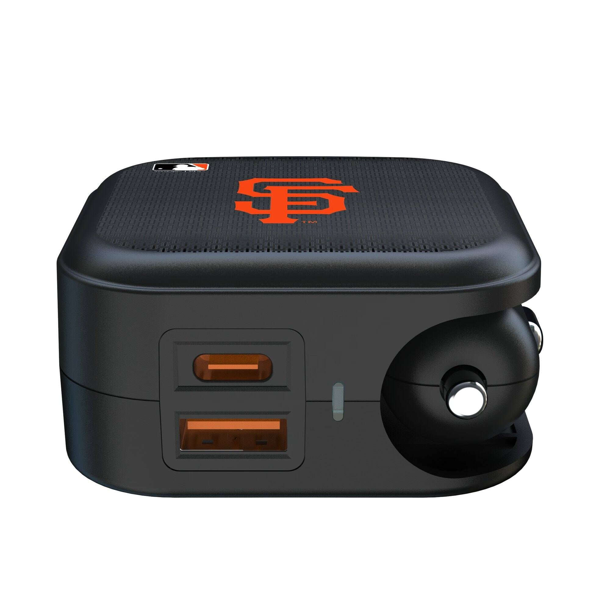 Alt View 1. Keyscaper - San Francisco Giants 2-in-1 USB A/C Charger - Black.