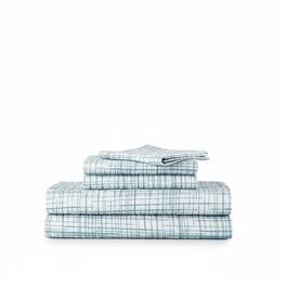 Shavel Home Products - Shavel 100% Polyester Luxury Seersucker Crosshatch Sheet Set Full - Teal