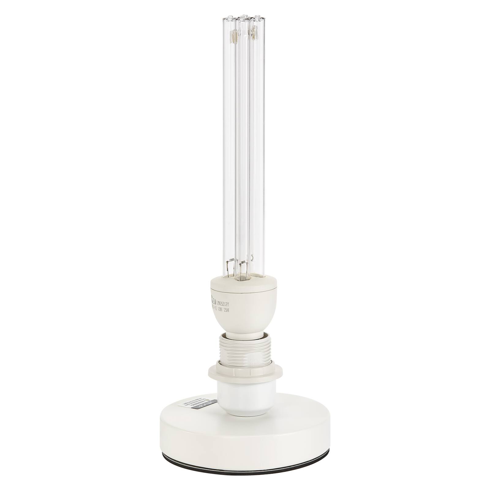 Alt View 5. VEVOR - UV Light, 25W Ultraviolet Lamp with Ozone Purifier, Portable UVC Lamp with Remote Control, UVO Light Bulb - Black.