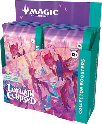 MAGIC THE GATHERING
15 CARDS
13+
15 CARDS
13+
MAY INCLUDE SERIALIZED CARD
Lorwyn Eclipse
COLLECTOR BOOSTERS