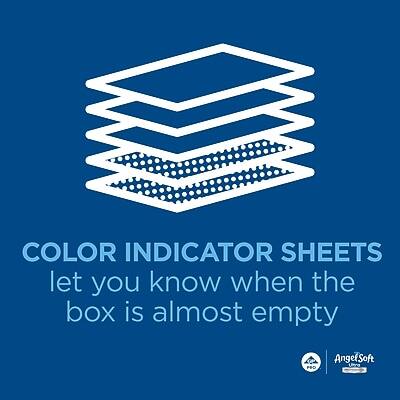COLOR INDICATOR SHEETS let you know when the box is almost empty

AngelSoft