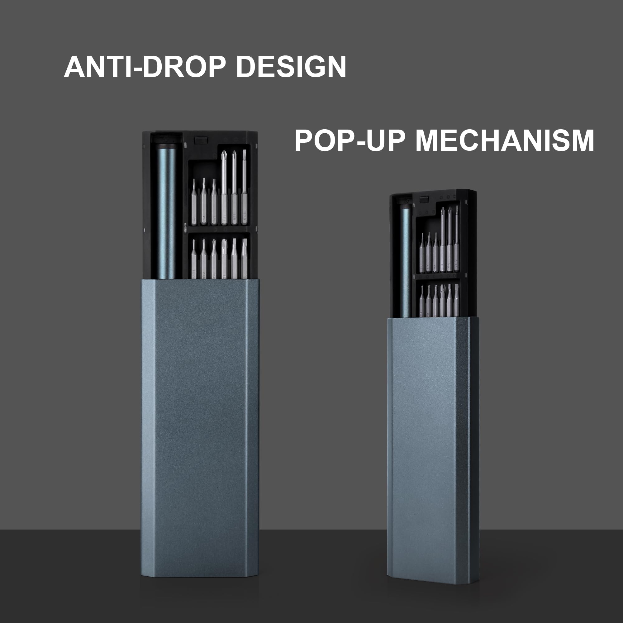 ANTI-DROP DESIGN  
POP-UP MECHANISM