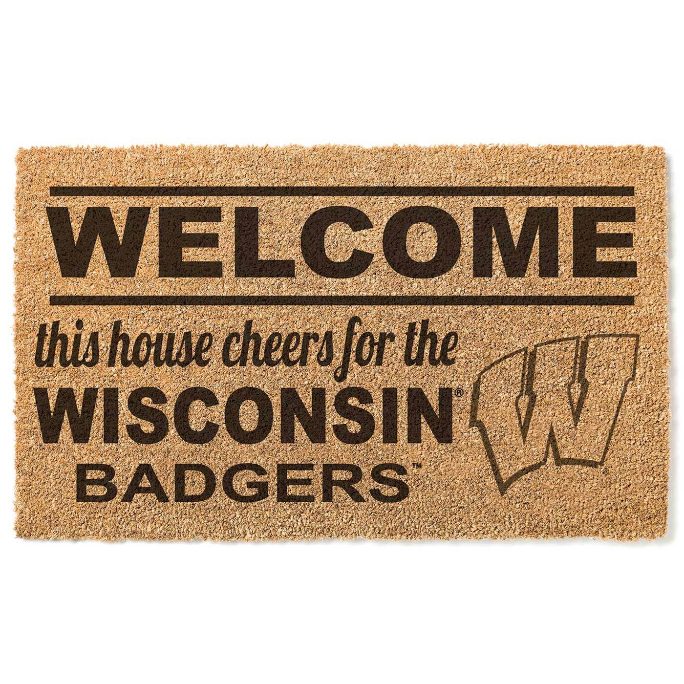Wisconsin Badgers 18" x 30" Welcome Doormat