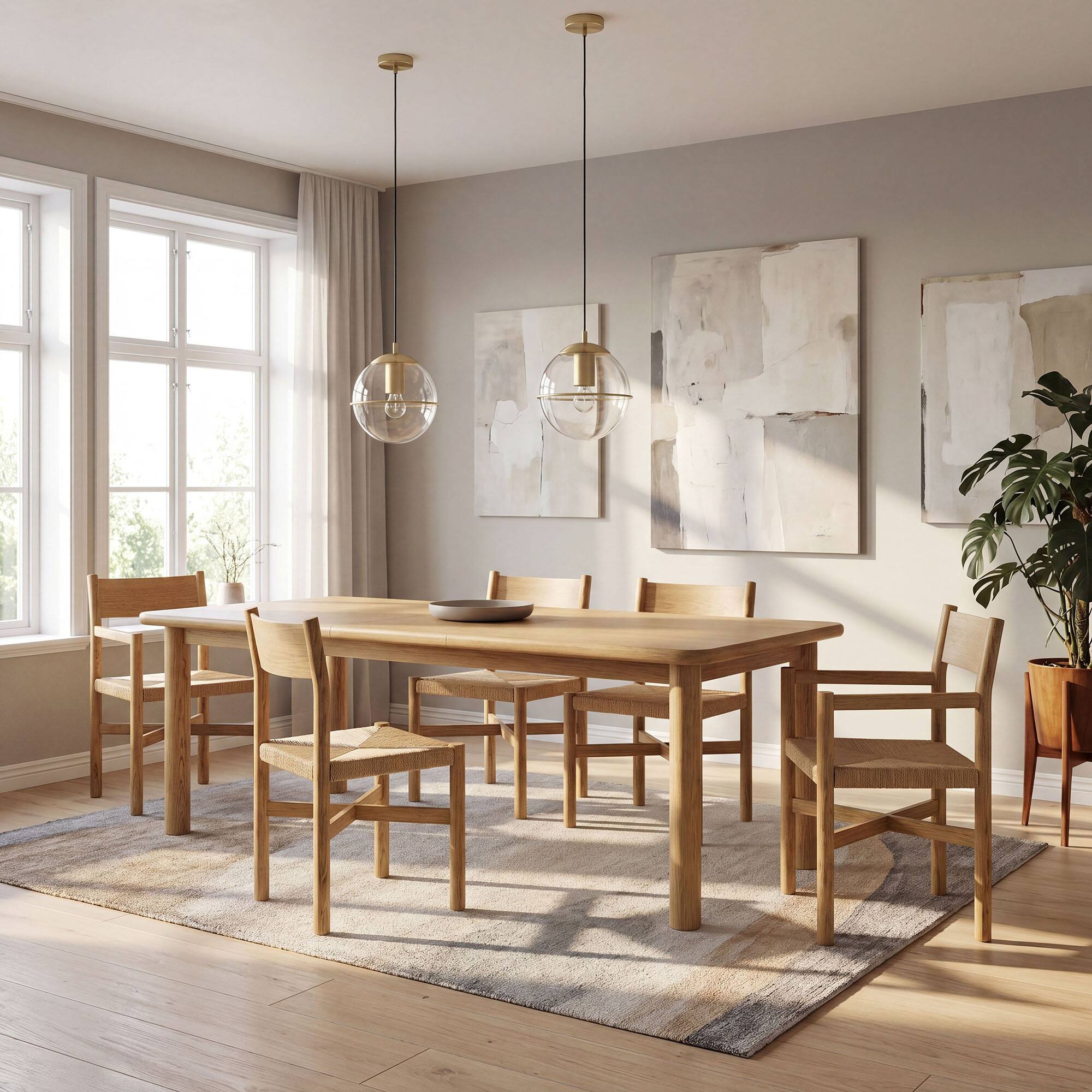 Alt View 4. Modway - Alvia 86"–105" Extendable Rectangular Wood Dining Table by Modway - Weathered Oak.