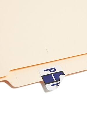 Alt View 1. Smead - BCCR Labels File Folder Labels, P, Violet, 500/Roll - Purple.