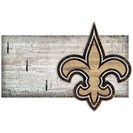 Fan Creations - New Orleans Saints 6" x 12" Mounted Key Holder - Multicolor