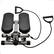 Alt View 4. BalanceFrom Fitness - BalanceFrom Fitness Adjustable Mini Stepper with LCD Monitor & Resistance Bands - Gray.