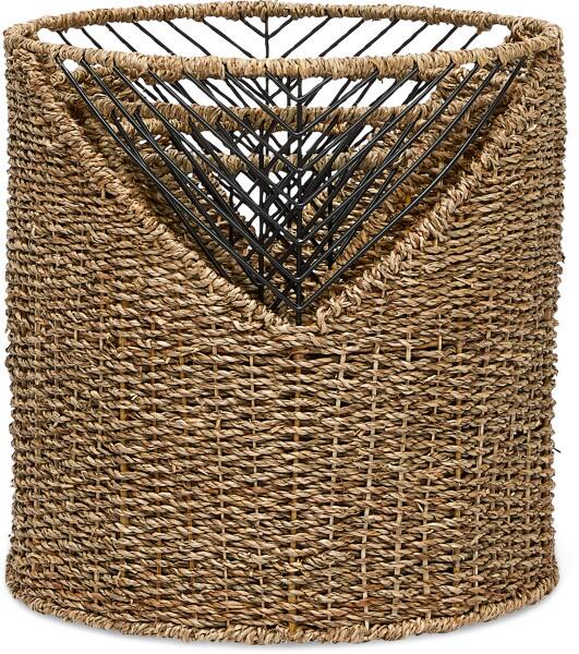 Back. Adore Decor - Adore Decor Shoshana Woven Basket, Set of 3, Natural - Natural.